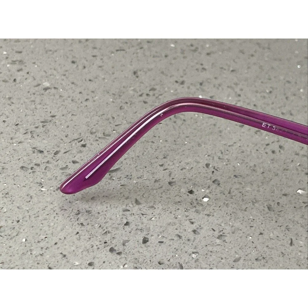 Lagino ET3824 Eyeglasses Frames ONLY 47-17-130 - Italy purple full rim rectangle